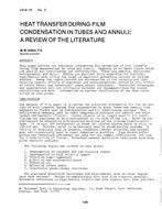 CH-81-16-3 — Heat Transfer During Film Condensation in Tubes and Annuli: A Review of the Literature