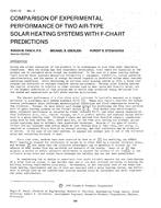 CI-81-10-2 — Comparison of Experimental Performance of Two Air-Type Solar Heating Systems with F-Chart Predictions