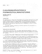 CI-81-05-4 — Clean Room Applications in Pharmaceutical Manufacturing