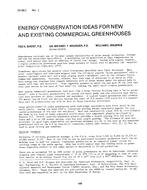 DV-80-02-3 — Energy Conservation Ideas for New and Existing Commercial Greenhouses