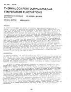 2595 (RP-198) — Thermal Comfort during Cyclical Temperature Fluctuations