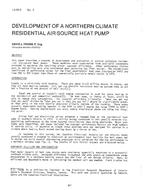 LA-80-05-3 — Development of a Northern Climate Residential Air-Source Heat Pump