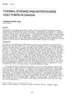 DV-80-08-3 — Thermal Storage and Water Source Heat Pumps in Canada