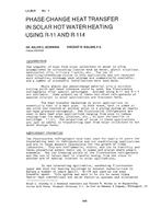 LA-80-09-4 — Phase-Change Heat Transfer in Solar Hot Water Heating Using R-11 and R-114