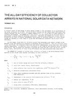 CI-81-10-3 — The AII-Day Efficiency of Collector Arrays in National Solar Data Network