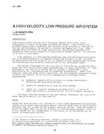 LA-2566 — A High Velocity, Low Pressure Air System