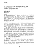 LA-2583 — The Thermodynamic Cycle of the Minto Solar Wheel