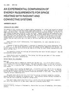 LA-2558 (RP-177B)  — An Experimental Comparison of Energy Requirements for Space Heating with Radiant and Convective Systems
