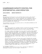 LA-80-01-4 — Compressor Capacity Control for System Partial Load Operation