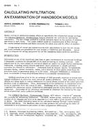 DV-80-09-1 — Calculating Infiltration: An Examination of Handbook Models