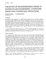 LA-2564 (RP-225) — The Effect of Noncondensible Gases in Water Chiller Condensers-Literature Survey and Theoretical Predictions