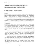 DV-80-09-4 — The British Gas Multi-Cell Model for Calculating Ventilation