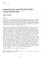 LA-80-03-3 — Noise Control and Specifications–A Developer's View