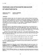 CI-2645 — Periodic and Stochastic Behavior of Weather Data