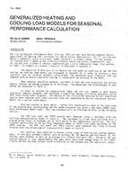 CI-2646 — Generalized Heating and Cooling Load Models for Seasonal Performance Calculation