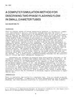 CI-2637 — A Computer Simulation Method for Describing Two-Phase Flashing Flow in Small Diameter Tubes