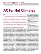 Emerging Technologies: AC for Hot Climates