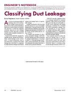 Engineer's Notebook: Classifying Duct Leakage