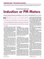 Emerging Technologies: Induction or PM Motors