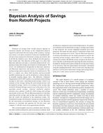 SA-12-003 — Bayesian Analysis of Savings from Retrofit Projects