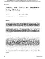 SA-12-C039 — Modeling and Analysis for Mixed-Mode Cooling of Buildings