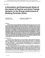 SA-12-C019 — A Simulation and Experimental Study of the Impact of Passive and Active Facade Systems on the Energy Performance of Building Perimeter Zones