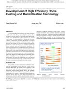 SA-12-018 — Development of High Efficiency Home Heating and Humidification Technology