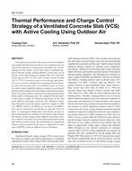 SA-12-020 — Thermal Performance and Charge Control Strategy of a Ventilated Concrete Slab (VCS) with Active Cooling Using Outdoor Air