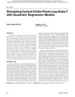 SA-12-010 — Simulating Central Chiller Plant Loop Delta-T with Quadratic Regression Models