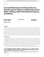 SA-12-C003 — Measured Performance and Analysis of Ground Source Heat Pumps for Space Conditioning and for Water Heating in a Low-Energy Test House Operated Under Simulated Occupancy Conditions