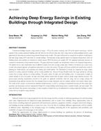 SA-12-C001 — Achieving Deep Energy Savings in Existing Buildings Through Integrated Design