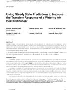 SA-12-C030 — Using Steady State Predictions to Improve the Transient Response of a Water to Air Heat Exchanger