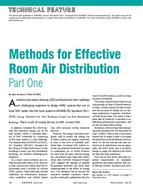 Methods for Effective Room Air Distribution: Part 1