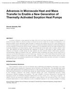 Advances in Microscale Heat and Mass Transfer to Enable a New Generation of Thermally Activated Sorption Heat Pumps