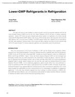 Lower-GWP Refrigerants in Refrigeration