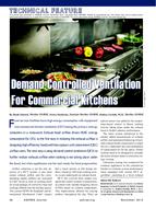 Demand-Controlled Ventilation for Commercial Kitchens