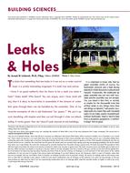 Building Sciences: Leaks & Holes