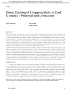 Direct Cooling of Shopping Malls in Cold Climates: Potential and Limitations