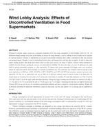 Wind Lobby Analysis: Effects of Uncontrolled Ventilation in Food Supermarkets