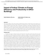 Impact of Indoor Climate on Energy Efficiency and Productivity in Office Buildings