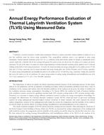 Annual Energy Performance Evaluation of Thermal Labyrinth Ventilation System Using Measured Data