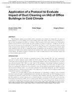 Application of a Protocol to Evaluate Impact of Duct Cleaning on IAQ of Office Buildings in Cold Climate