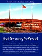 ASHRAE Technology Award: Heat Recovery for School