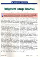 Refrigeration in Large Breweries