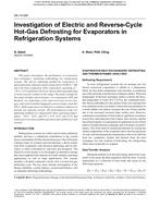 DA-13-028 — Investigation of Electric and Reverse-Cycle Hot-Gas Defrosting for Evaporators in Refrigeration Systems