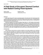 DA-13-C039 — A Field Study of Occupant Thermal Comfort with Radiant Ceiling Panel Systems