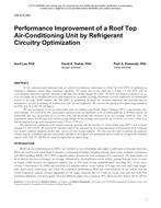 DA-13-C001 — Performance Improvement of a Roof Top Air-Conditioning Unit by Refrigerant Circuitry Optimization