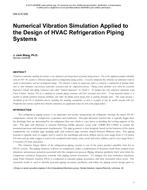 DA-13-C026 — Numerical Vibration Simulation Applied to the Design of HVAC Refrigeration Piping Systems