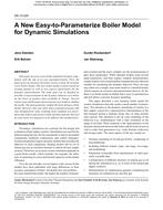 DA-13-024 — A New Easy-to-Parameterize Boiler Model for Dynamic Simulations