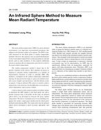 DA-13-008 — An Infrared Sphere Method to Measure Mean Radiant Temperature